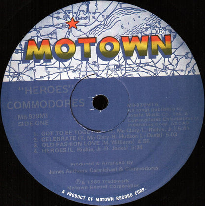Commodores : Heroes (LP, Album, Gat)