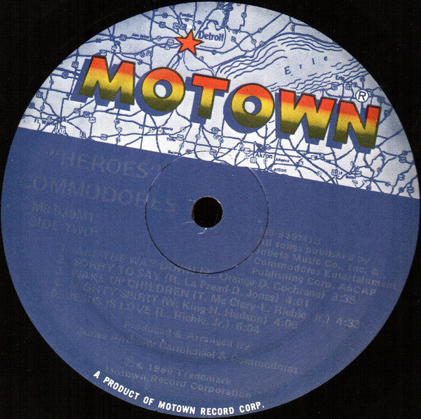 Commodores : Heroes (LP, Album, Gat)