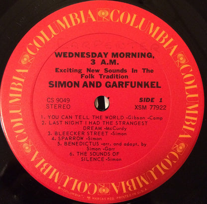 Simon & Garfunkel : Wednesday Morning, 3 AM (LP, Album, RE)