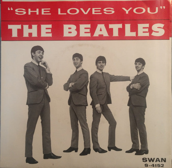 The Beatles : She Loves You (7", Single, Bla)