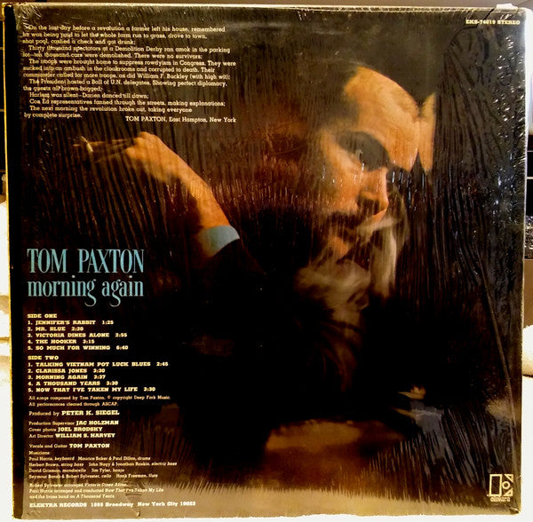 Tom Paxton : Morning Again (LP, Album, RP)