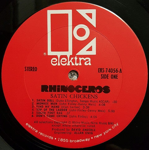 Rhinoceros (2) : Satin Chickens (LP, Album, Ter)