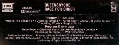 Queensrÿche : Rage For Order (Cass, Album, Club, Dol)