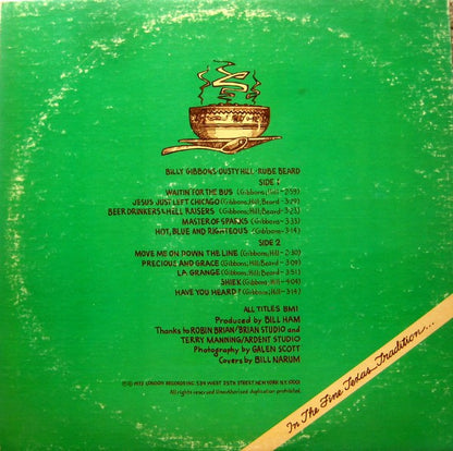 ZZ Top : Tres Hombres (LP, Album, Ter)