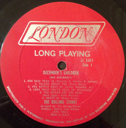 The Rolling Stones : December's Children (And Everybody's) (LP, Album, Mono)