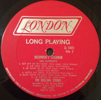 The Rolling Stones : December's Children (And Everybody's) (LP, Album, Mono)