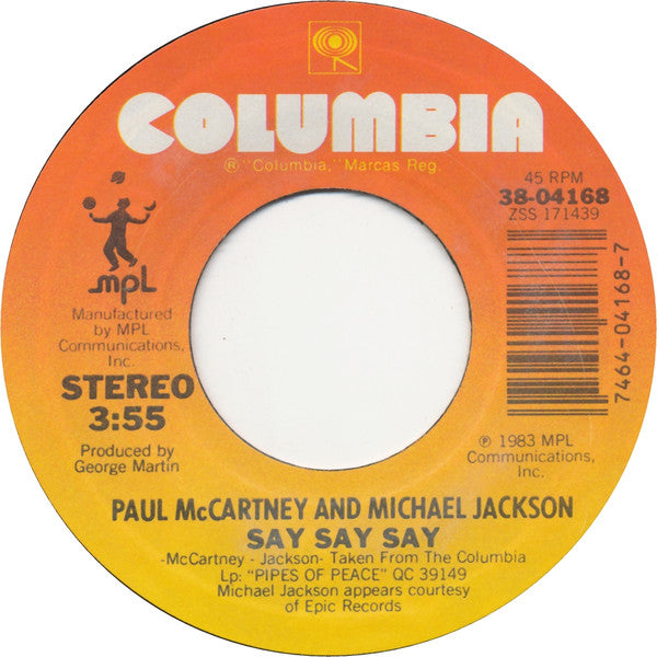 Buy Paul McCartney And Michael Jackson : Say Say Say (7