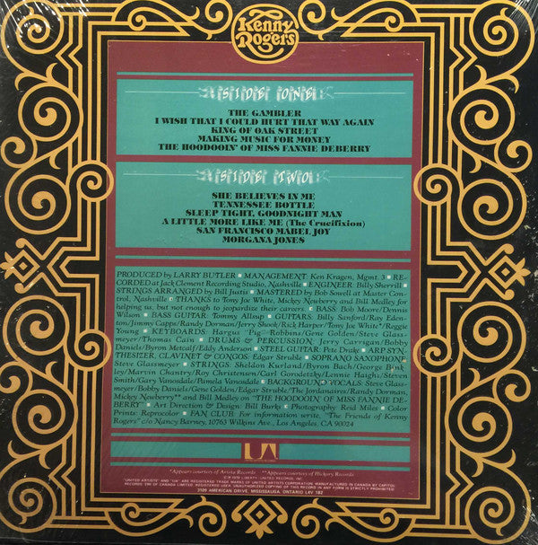 Kenny Rogers : The Gambler (LP, Album)