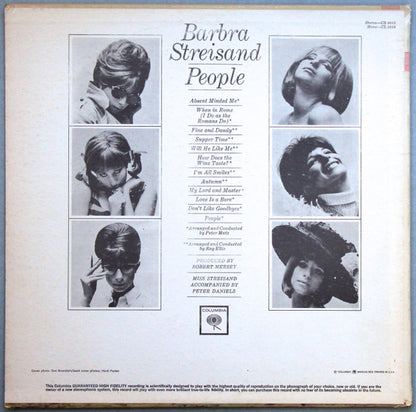 Barbra Streisand : People (LP, Album, Mono, RP, Pit)