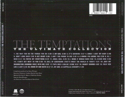 The Temptations : The Ultimate Collection (CD, Comp, Club, CRC)
