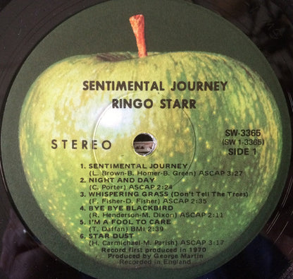 Ringo Starr : Sentimental Journey (LP, Album, Win)