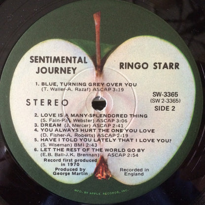 Ringo Starr : Sentimental Journey (LP, Album, Win)