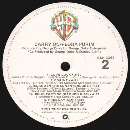 Flora Purim : Carry On (LP, Album, Win)