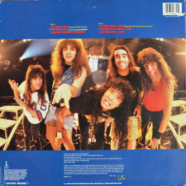 Anthrax : I'm The Man (12", Maxi)