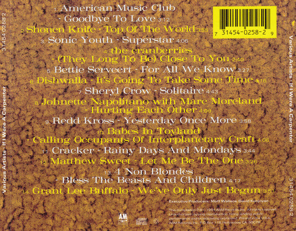 Buy Various : If I Were A Carpenter (CD, Album) Online for a great