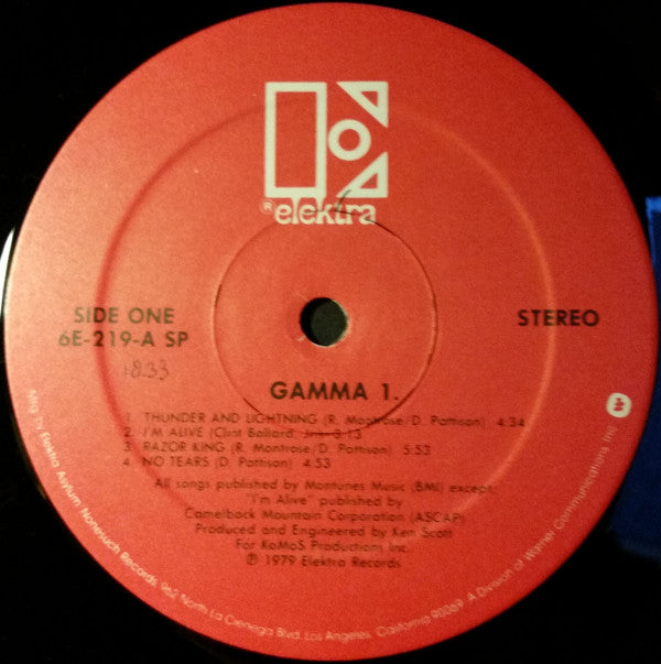 Buy Gamma : Gamma 1 (LP, Album, SP ) Online for a great price