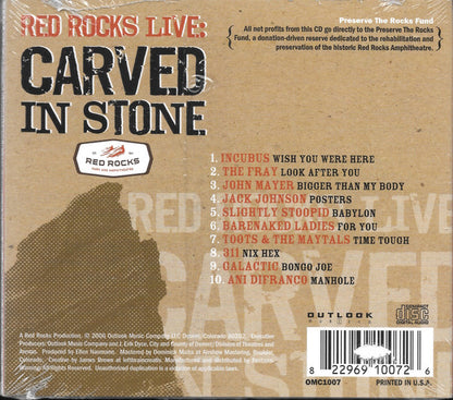 Various : Red Rocks Live: Carved In Stone Volume 3 (CD, Comp)
