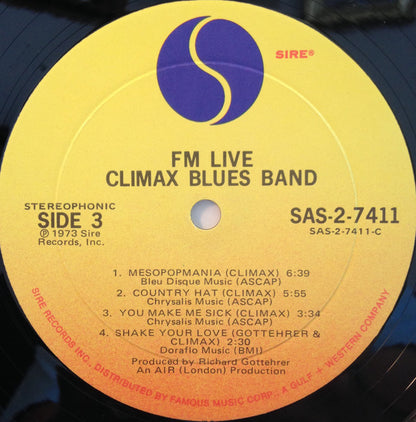 Climax Blues Band : FM/Live (2xLP, Album, Mon)