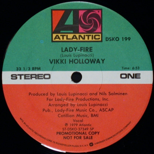 Vikki Holloway : Lady-Fire (12", Promo)
