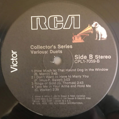 Various : Collector's Series Various: Duets (LP, Comp)