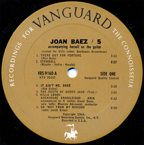 Joan Baez : 5 (LP, Album, Mono)