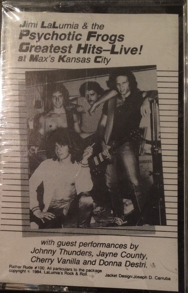 Jimi Lalumia & The Psychotic Frogs : Greatest Hits-Live! At Max's Kansas City (Cass, Album + Cass, Album)