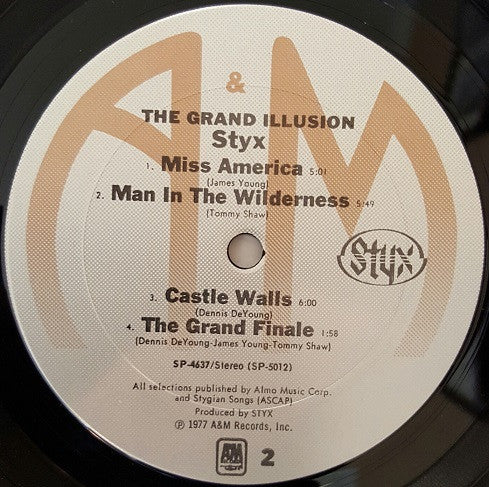 Styx : The Grand Illusion (LP, Album, Pit)