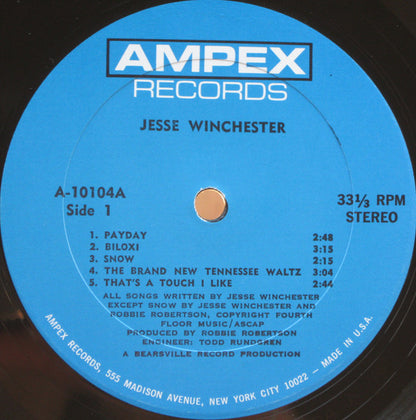Jesse Winchester : Jesse Winchester (LP, Album, All)