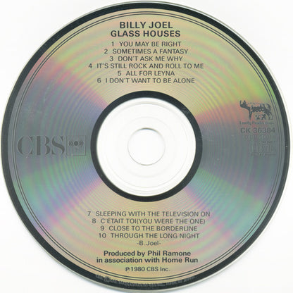 Billy Joel : Glass Houses (CD, Album, RE)