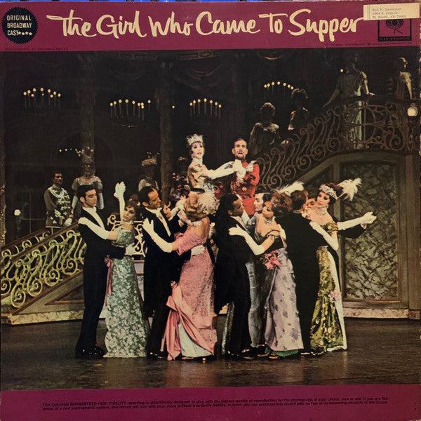 José Ferrer, Florence Henderson : The Girl Who Came To Supper (LP, Album, Mono)