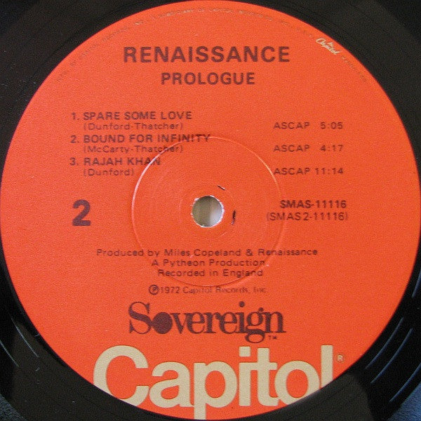 Renaissance (4) : Prologue (LP, Album, Jac)