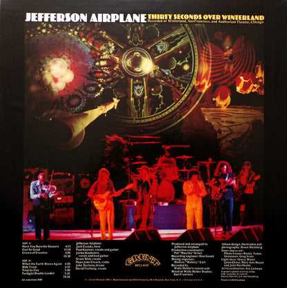 Jefferson Airplane : Thirty Seconds Over Winterland (LP, Album, Ind)