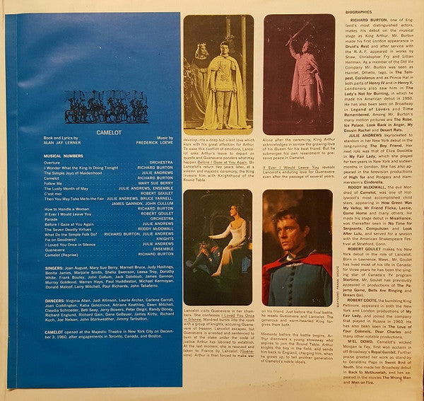 Richard Burton (2), Julie Andrews - Alan Jay Lerner, Frederick Loewe : Camelot (LP, Album, Hol)