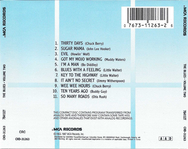 Various : The Blues Volume 2 (CD, Comp, Club, RE)