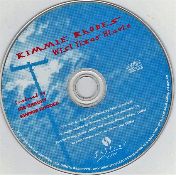 Kimmie Rhodes : West Texas Heaven (CD, Album)