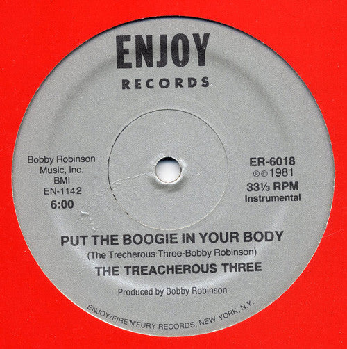 Treacherous Three : Put The Boogie In Your Body (12", Sil)