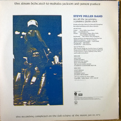 Steve Miller Band : Recall The Beginning...A Journey From Eden (LP, Album, 3-P)