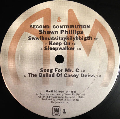 Shawn Phillips (2) : Second Contribution (LP, Album, RE)
