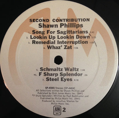 Shawn Phillips (2) : Second Contribution (LP, Album, RE)