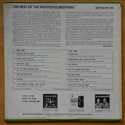 The Righteous Brothers : The Best Of The Righteous Brothers (LP, Comp, Mono)