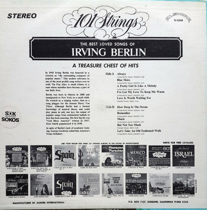 101 Strings : Treasure Chest Of Hits By Irving Berlin (LP, Album)