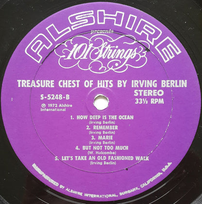 101 Strings : Treasure Chest Of Hits By Irving Berlin (LP, Album)