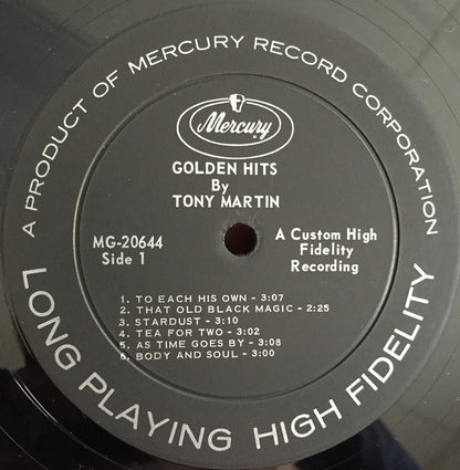 Tony Martin (3) : Golden Hits (LP, Comp, Mono)