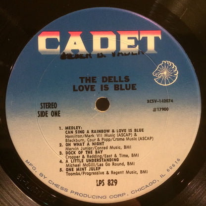 The Dells : Love Is Blue (LP, Album, Ter)