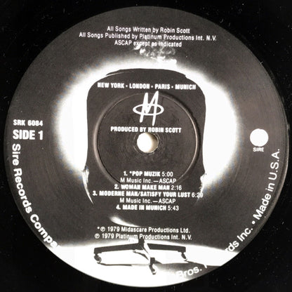 M (2) : New York, London, Paris, Munich (LP, Album, Cap)