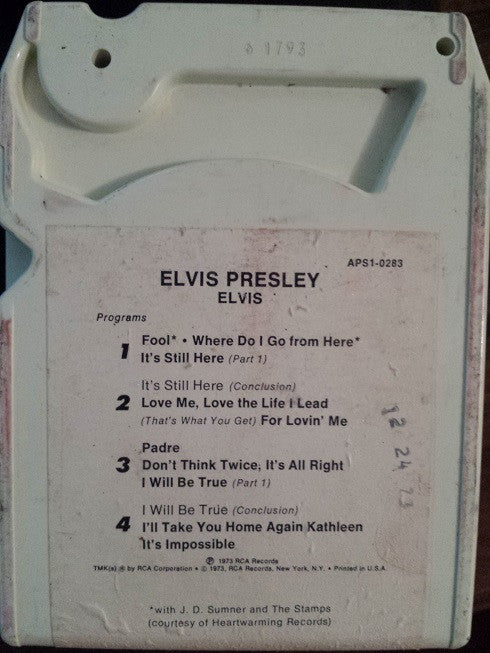Elvis Presley : Elvis (8-Trk, Album)