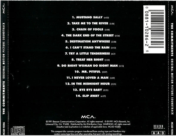 The Commitments : The Commitments (Original Motion Picture Soundtrack) (CD, Album)