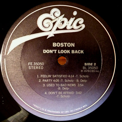 Boston : Don't Look Back (LP, Album, RE, Gat)