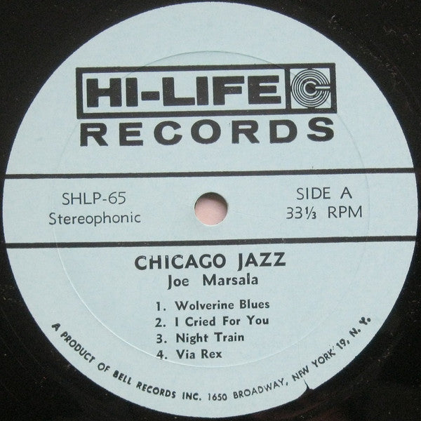 Joe Marsala : Chicago Jazz (LP, Album)