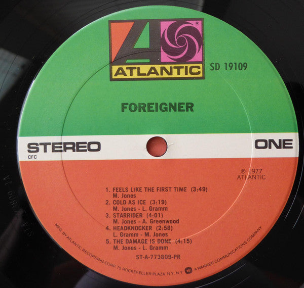 Foreigner : Foreigner (LP, Album, Club, PR)